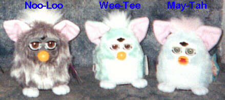 May-Tah Furby wee-tee and Noo-Loo