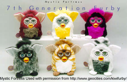 generation series 7 furby new colors, new release