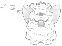 sleeping Furby
