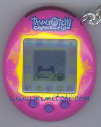 Mametchi brushing her teeth on my US Tamagotchi Connection