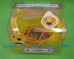 Tamagotchi Connection, US version, inside the package it arrived in